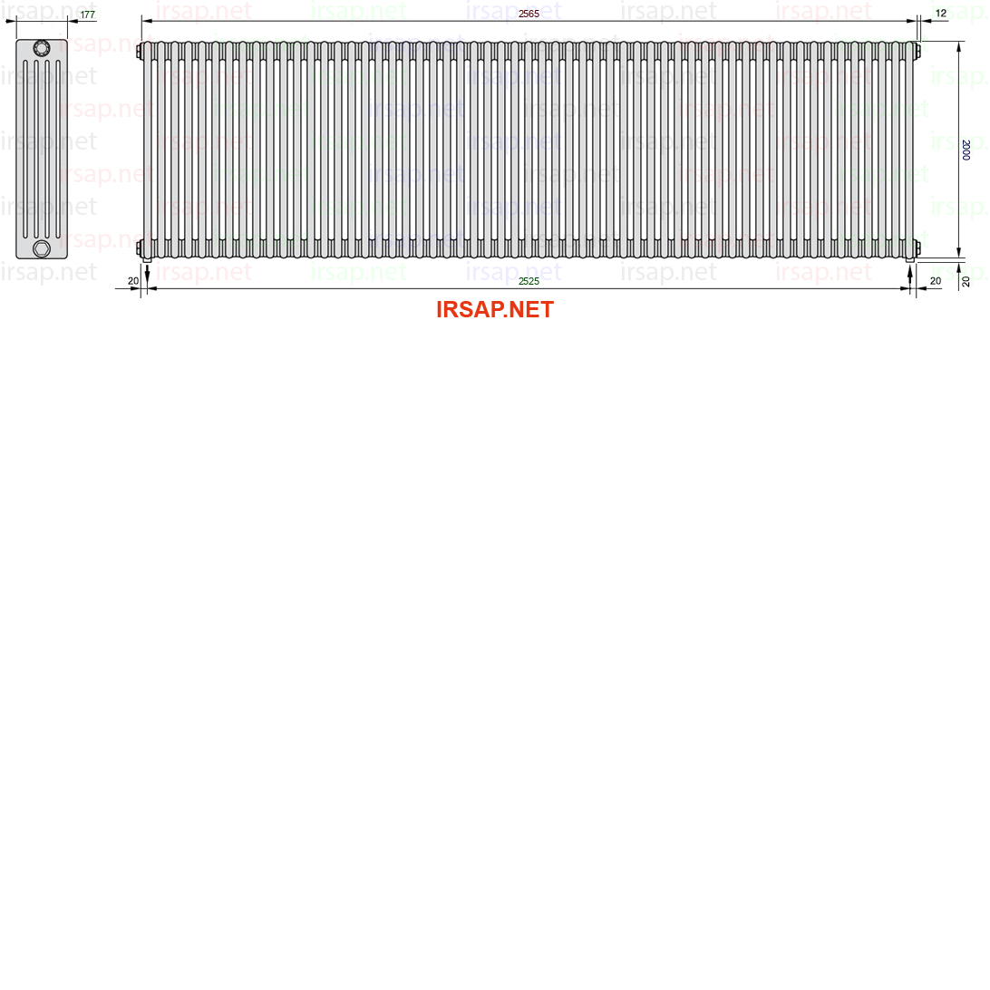 Радиатор IRSAP Tesi 52000/57 T16 CL 01
